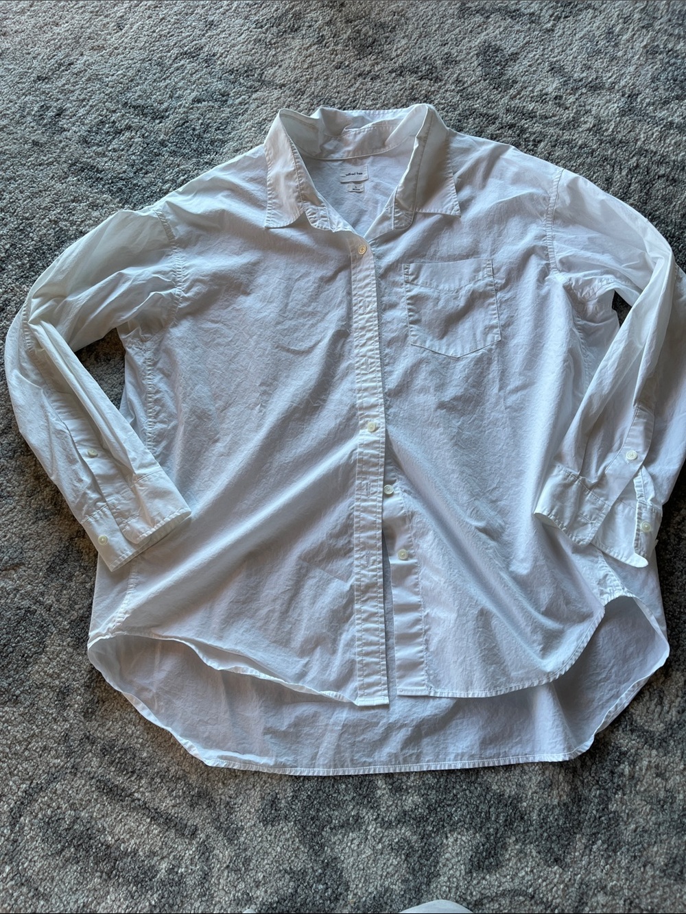 Wilfred White Oversized Button-Down Shirt